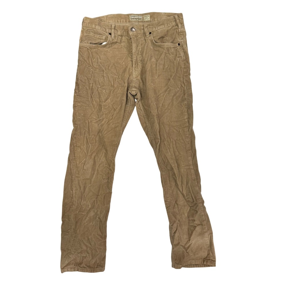 Patagonia Mens Organic Cotton Corduroy Jeans 32x32 Tan Brown